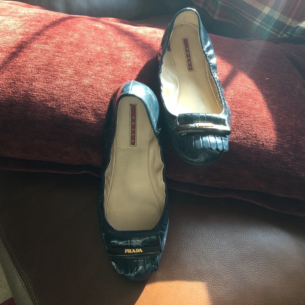 COPY - Prada Patent Leather Ballet Flats
